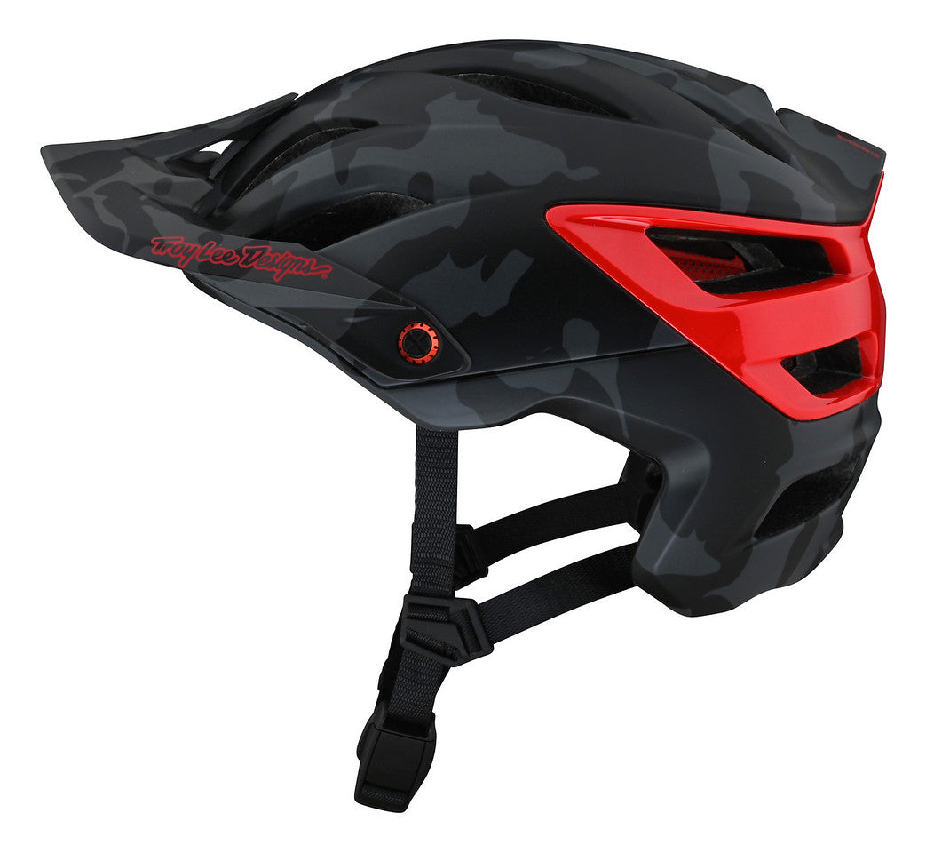 Casco Troy Lee Designs A3 con Mips Camo Gray / Red